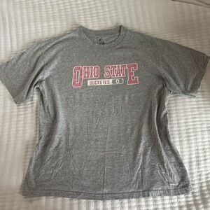 J. America Ohio State Gray and Pink Tee